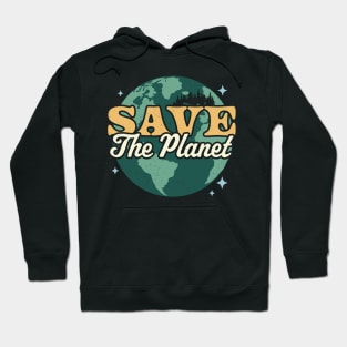 Save The Planet - Environmental Retro Vintage Earth Day Hoodie